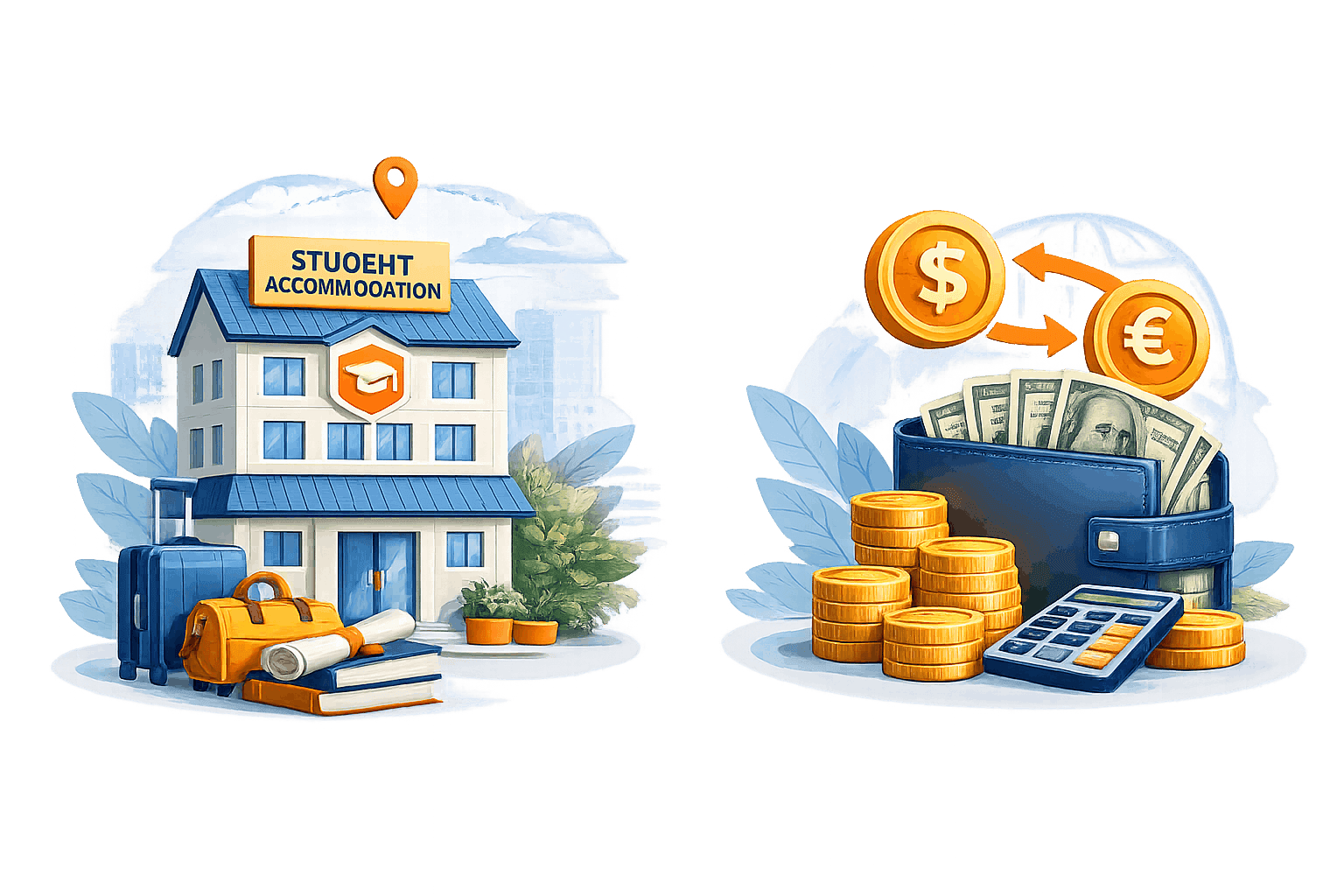 Student Accommodation and Forex Transfer Services